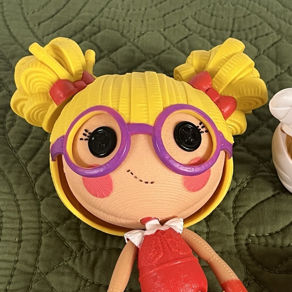 Lalaloopsy Nerd 2013 5 Pieces With Glasses Hair Hat And Dress 10 Inches With Hat - Picture 2 of 4